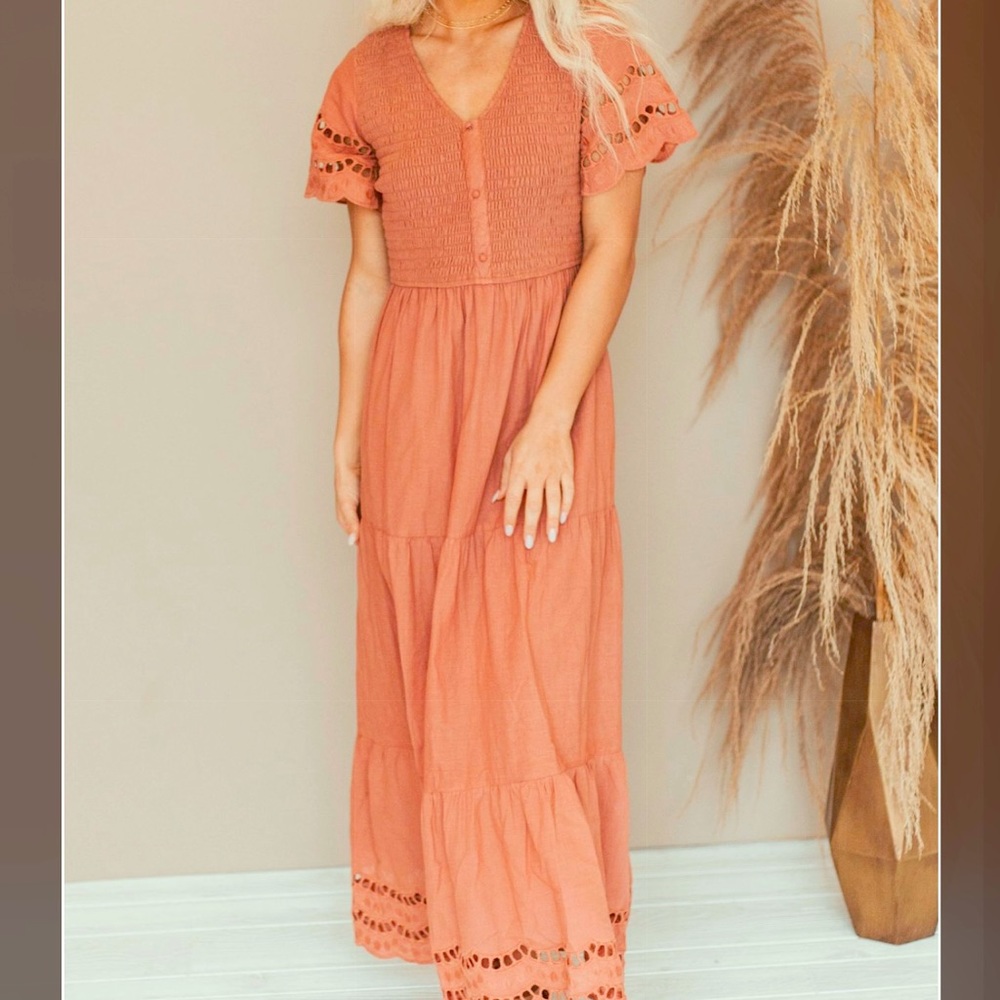 NWT Smocked Top Maxi Dress